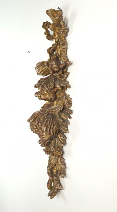 Large Well Carved Pair of Italian Giltwood Appliqu s circa 1880