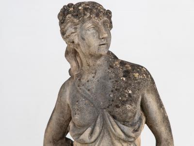 Large Winter Goddess of the Four Seasons Garden Figure Italy Late 20th C