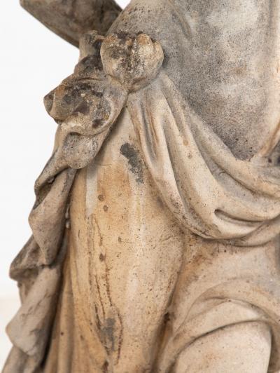 Large Winter Goddess of the Four Seasons Garden Figure Italy Late 20th C