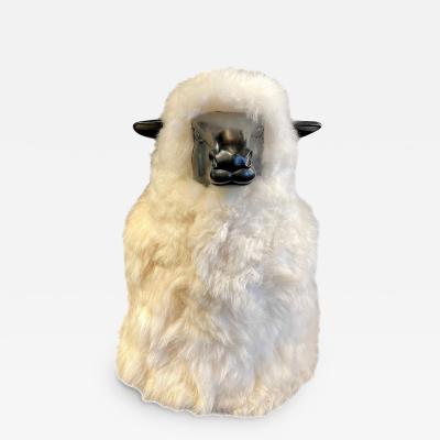 Large Wool Resin Sheep