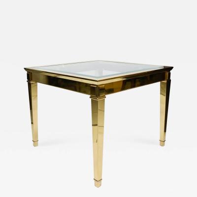 Large and Elegant End Table in Bronze circa 1980