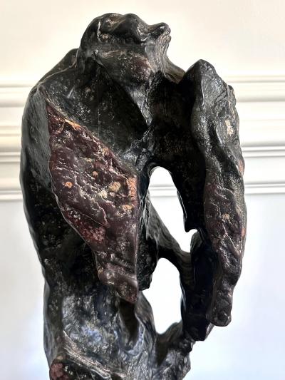 Large and Fine Chinese Scholar Rock Lingbi Stone on Display Stand