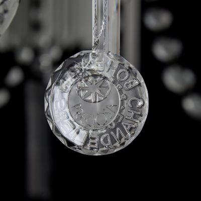 Large and Impressive Bohemian Cut and Frosted Glass Chandelier