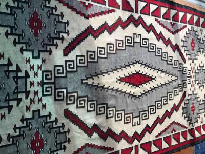 Large and Rare Antique Navajo Klagetoh Rug