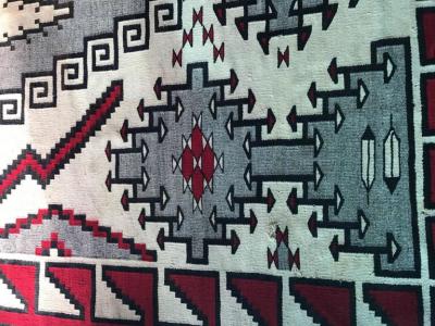 Large and Rare Antique Navajo Klagetoh Rug