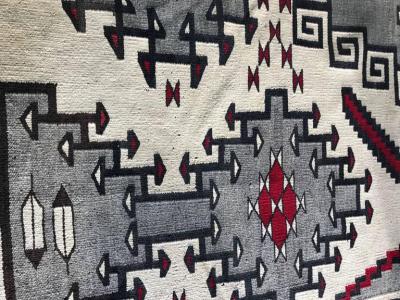 Large and Rare Antique Navajo Klagetoh Rug