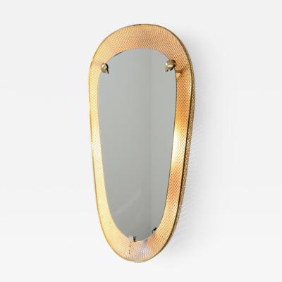 Large and rare heart shaped backlit mirror