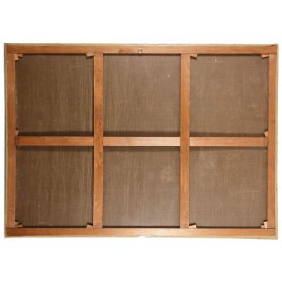 Large antique oil painting of Samson and Delilah after Anthony van Dyck