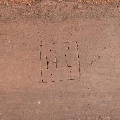 Large antique painted ceramic equestrian plaque