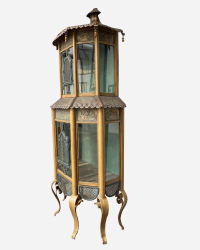 Large birdcage in Japanese style France circa 1900