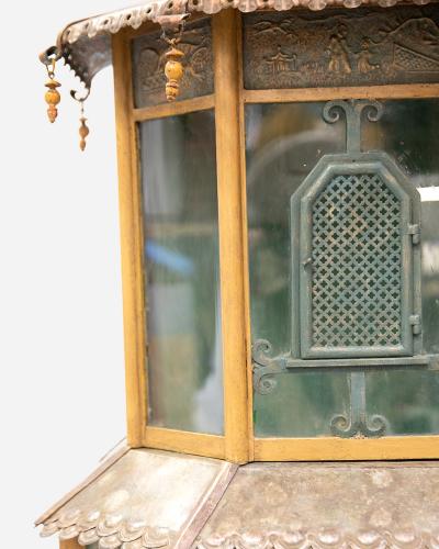 Large birdcage in Japanese style France circa 1900