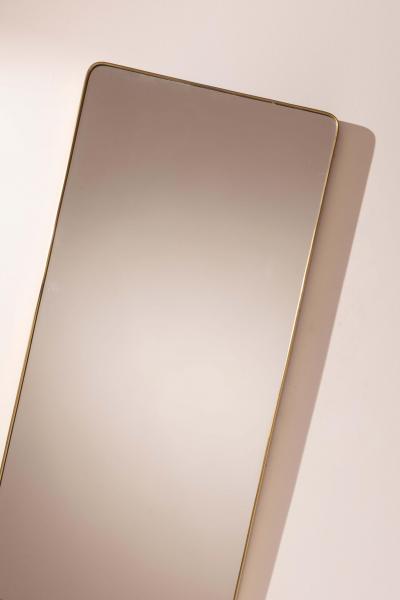 Large brass wall mirror Italian manufacture 1950s