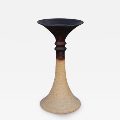 Large ceramic sculpture torchere light
