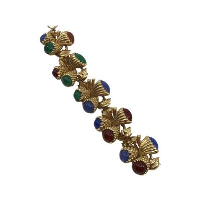 Large color stone bracelet