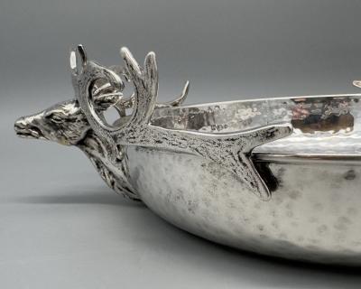 Large deer bowl Italy circa 1970