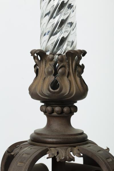 Large floor lamp working on oil England 19th century