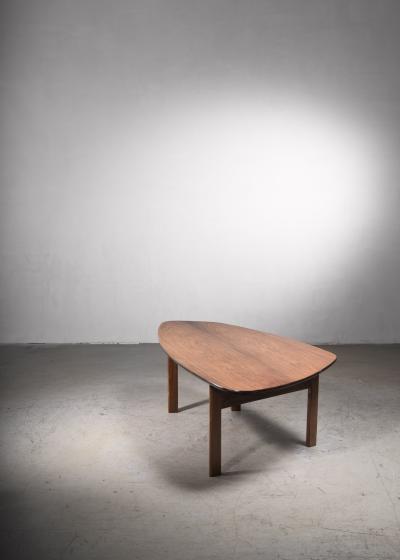 Large free form Danish coffee table 1960s