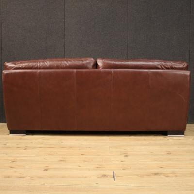 Large leather Italian sofa
