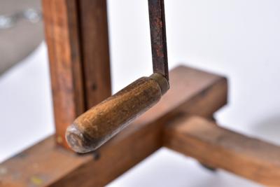 Large oak painters easel Paris France circa 1950