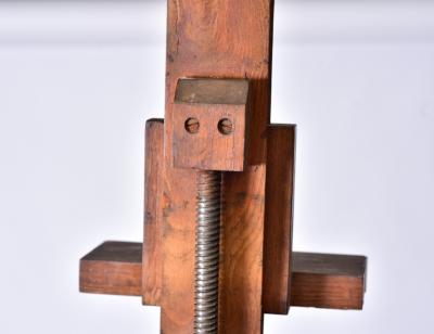 Large oak painters easel Paris France circa 1950