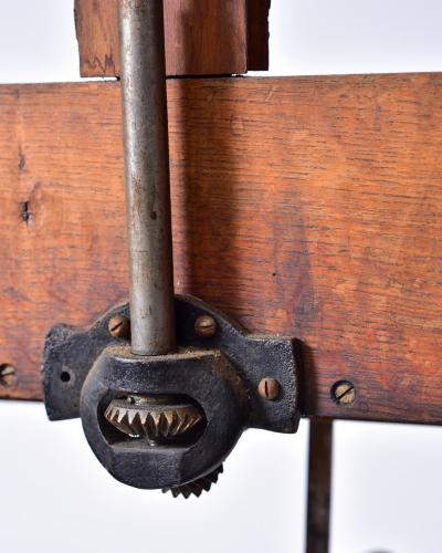 Large oak painters easel Paris France circa 1950