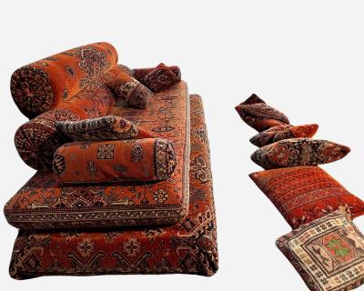 Large oriental style sofa Diwan Paris Paris France circa 1980