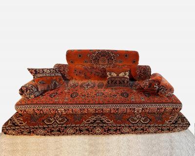 Large oriental style sofa Diwan Paris Paris France circa 1980