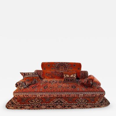 Large oriental style sofa Diwan Paris Paris France circa 1980