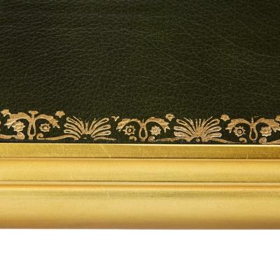 Large ormolu mounted antique French bureau plat