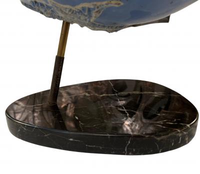 Large papier m ch terrestrial globe France circa 1950