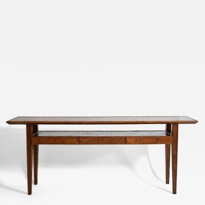 Large rattan console 1980s 