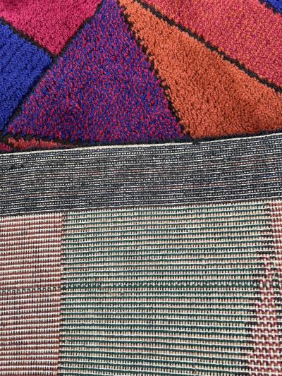 Large rug in wool with geometric design France circa 1970