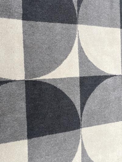 Large rug in wool with geometric design France circa 1970