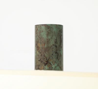 Large scale Verdigris tripod table lamps
