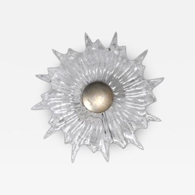 Large sconce in worked glass 1950s