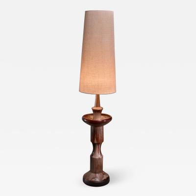 Large sculptural ceramic floor lamp