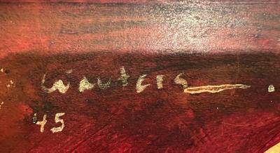 Large surrealist collage Belgium 1945