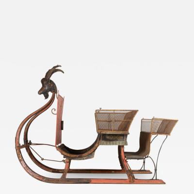 Large troika sleigh for horse France circa 1870