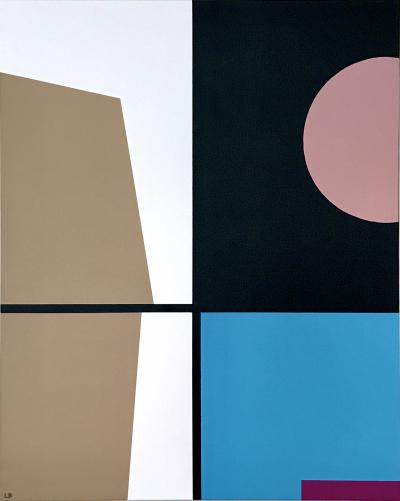 Larry Bentley AZUL CLARO 2022 Geometric Abstract Painting