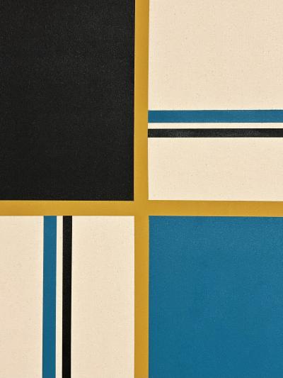 Larry Bentley Tempo Stripe Acrylic on Canvas Diptych