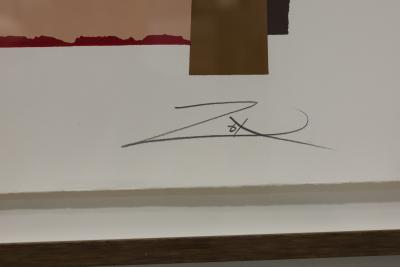 Larry Zox Larry Zox Bonac I II Abstract Expressionist Screenprint by Larry Zox 1981