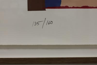 Larry Zox Larry Zox Bonac I II Abstract Expressionist Screenprint by Larry Zox 1981