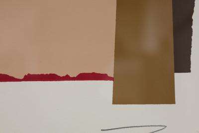 Larry Zox Larry Zox Bonac I II Abstract Expressionist Screenprint by Larry Zox 1981