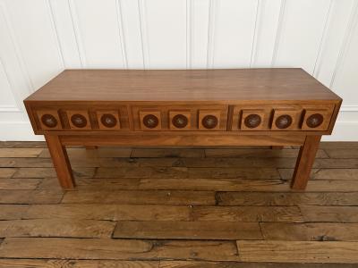 Lars Goran Nilsson Wood cube Enamel Console by Lars G ran Nilsson for Glas Tr Sweden 1960s