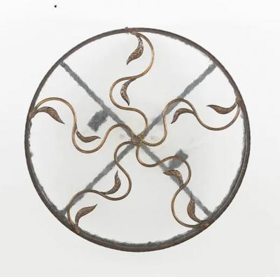 Lars Holmstr m Swedish Modern Flush Mount in Metal Glass