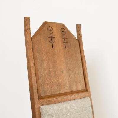 Lars Israel Wahlman Lars Israel Wahlman designed high back oak Swedish Arts Crafts armchairs