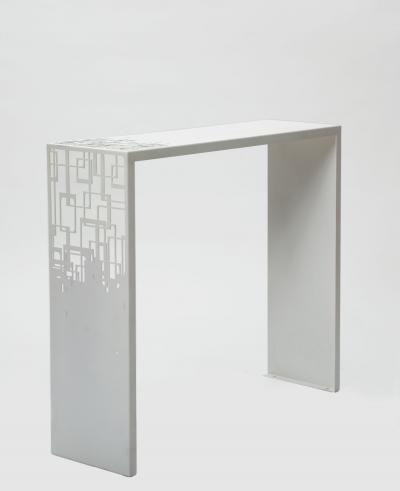 Laser Cut Steel Console Table