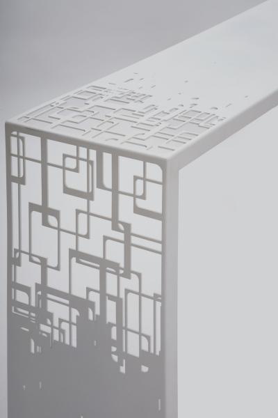 Laser Cut Steel Console Table