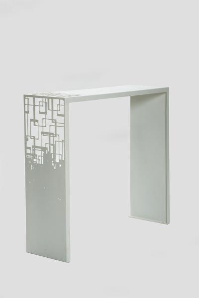 Laser Cut Steel Console Table