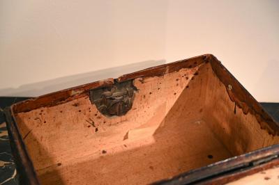 Late 17th Century Leather And Brass Travelling Box